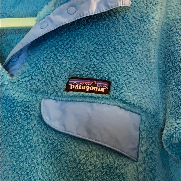 Light Blue Patagonia 3 Snap Pullover - Picture 2 of 3